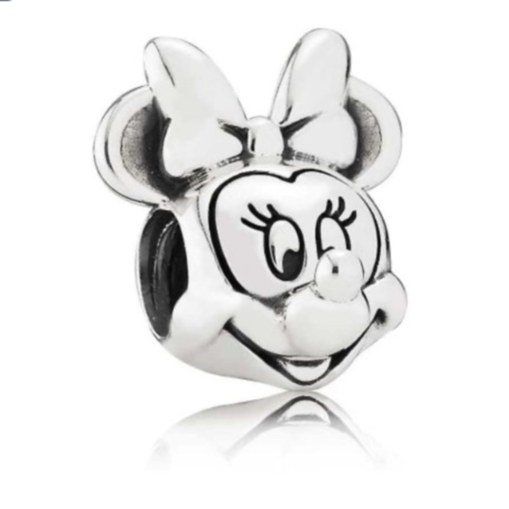 Retired Pandora x Disney, Minnie Mouse Portrait Charm EUC